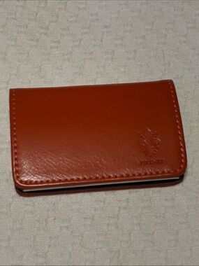 Firenze  Leather orange Card Holder